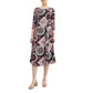 Nina Leonard Print Midi Dress 