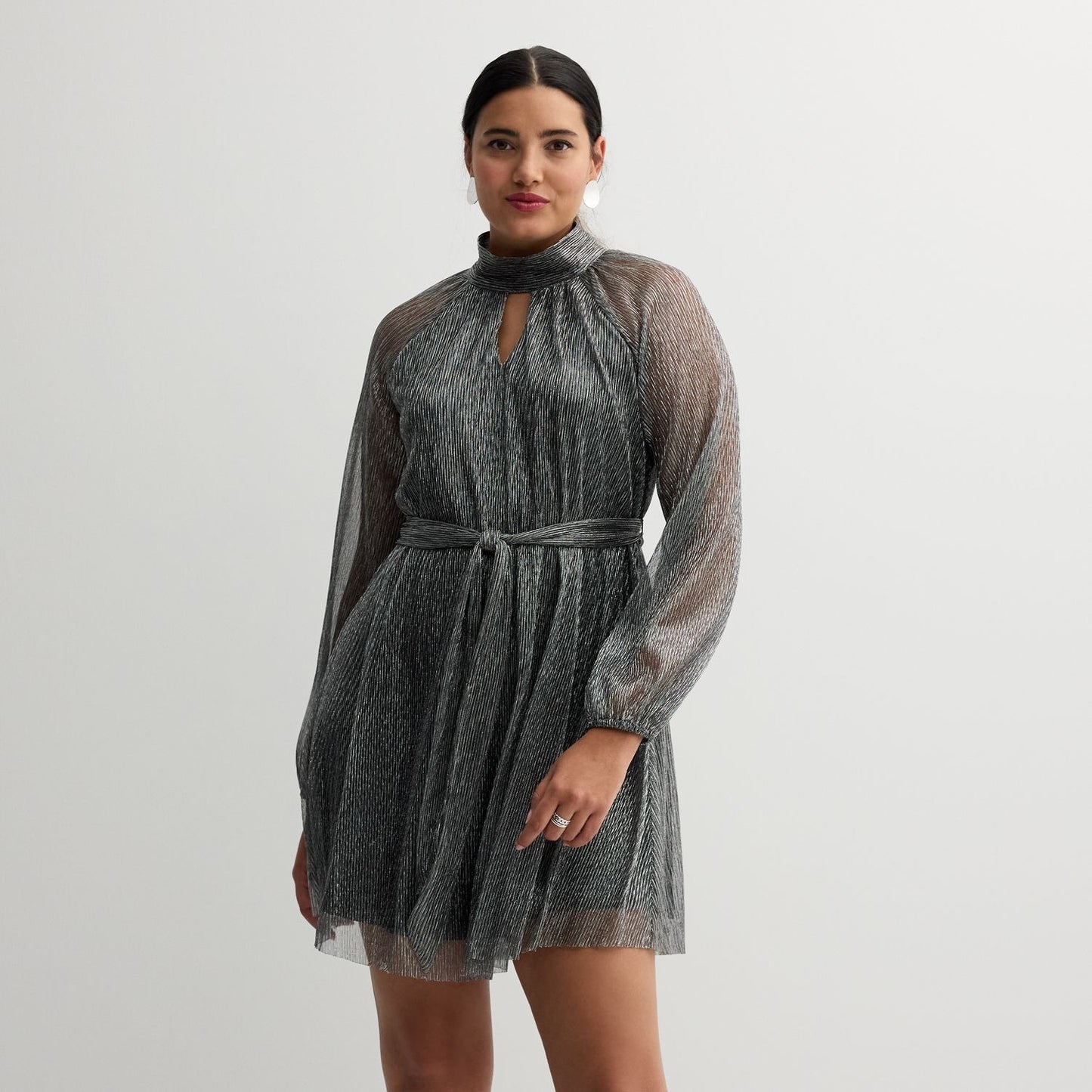 INTEMPO Long Sleeve Tiered Dress 